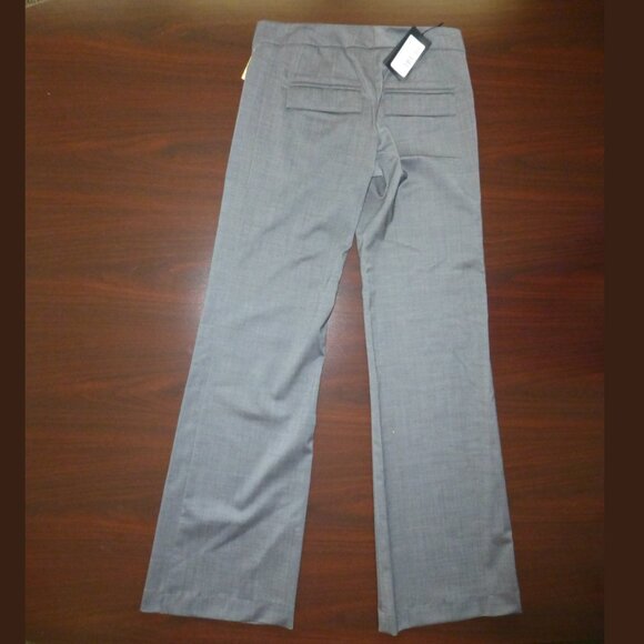 PATRIZIA PEPE WIDE LEG WOOL TROUSERS IN GRAY SIZE 2 NWT - Picture 2 of 6